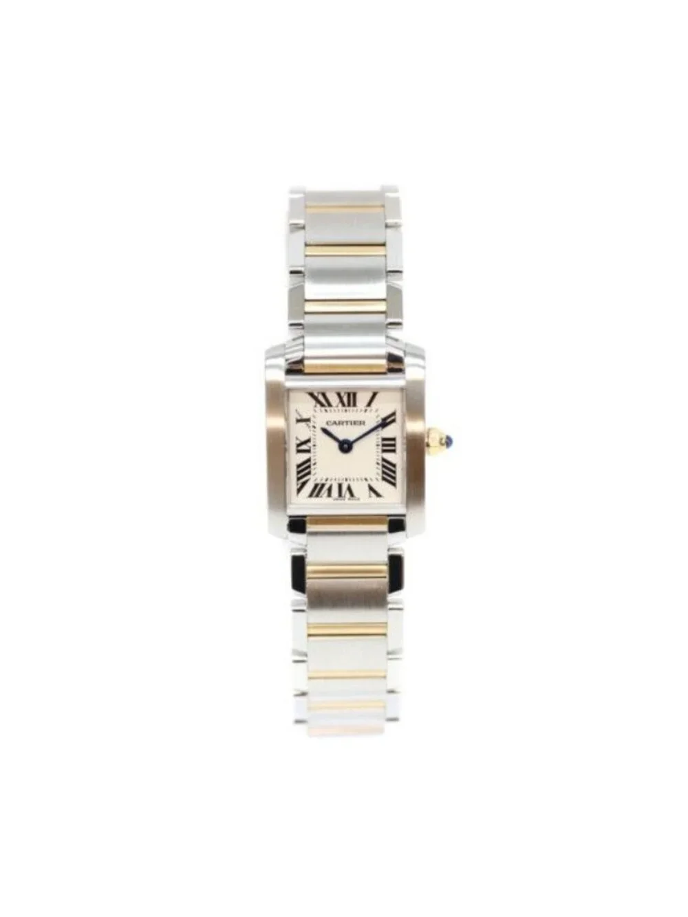 Cartier SS YG Tank Francaise SM Quartz